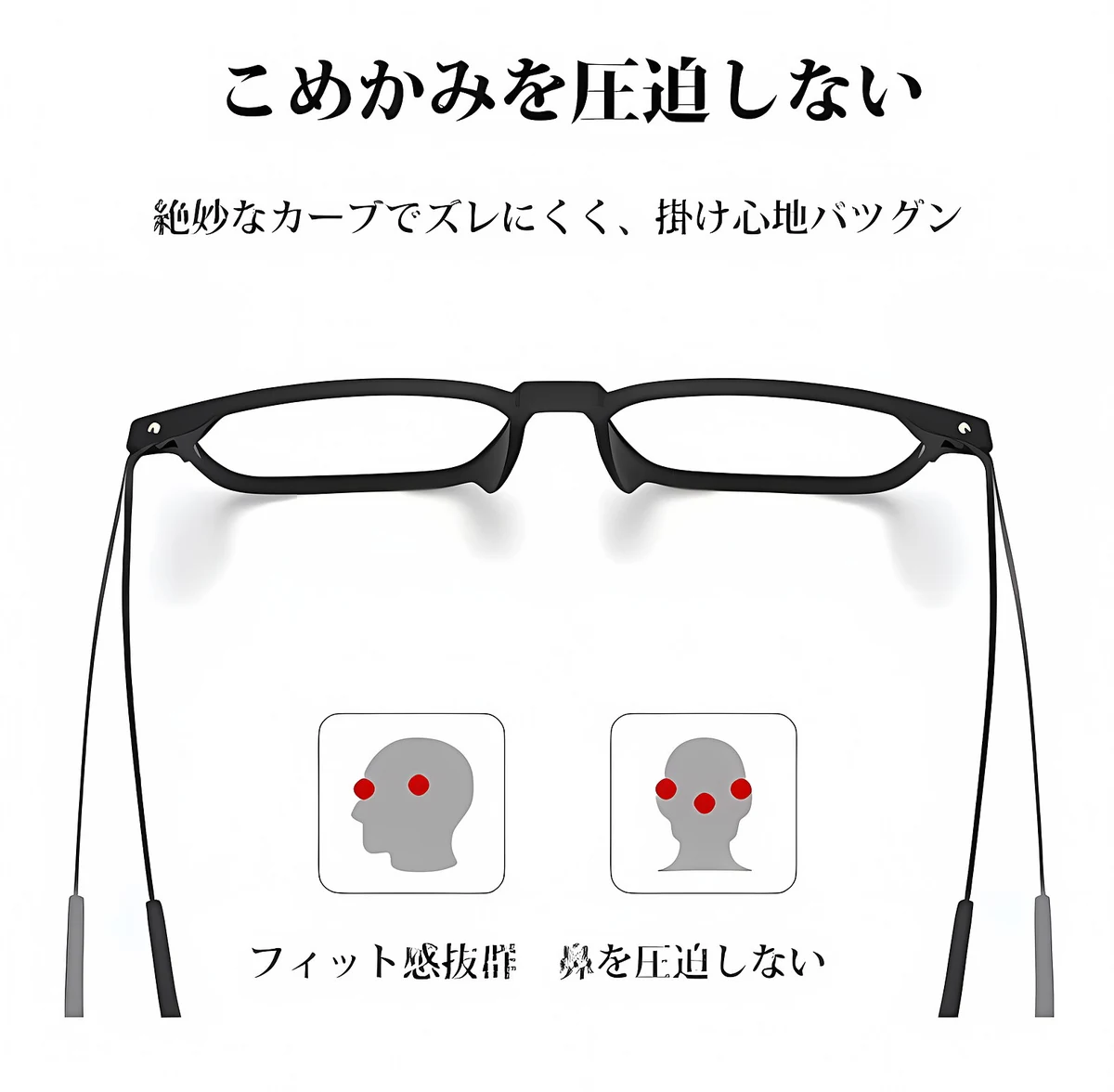 9.8g 超軽量チタンブルーライト対策老眼鏡 | Square BlueGuard 商品説明画像 9