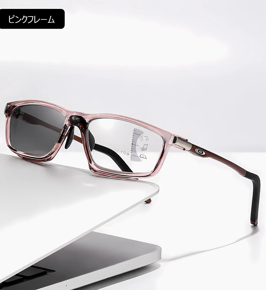 [Black]【調光・遠近両用】Eterlens 老眼鏡 おしゃれ スクエア | スマート調光・ブルーライトカット | スポーティデザイン・アウトドア兼用 商品説明画像 22