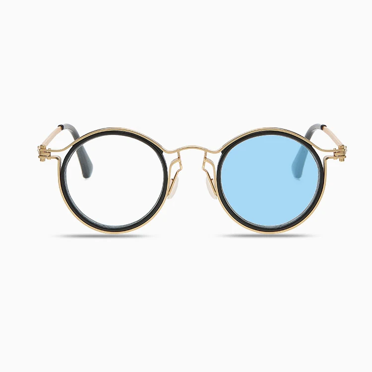 【調光機能・遠近両用】Eterlens |レトロな鯖江風 | サンドイッチ構造のフレーム |クラシックレトロ 小顔効果 |スマート調光 | 近くも遠くもこれ一本| 2色展開