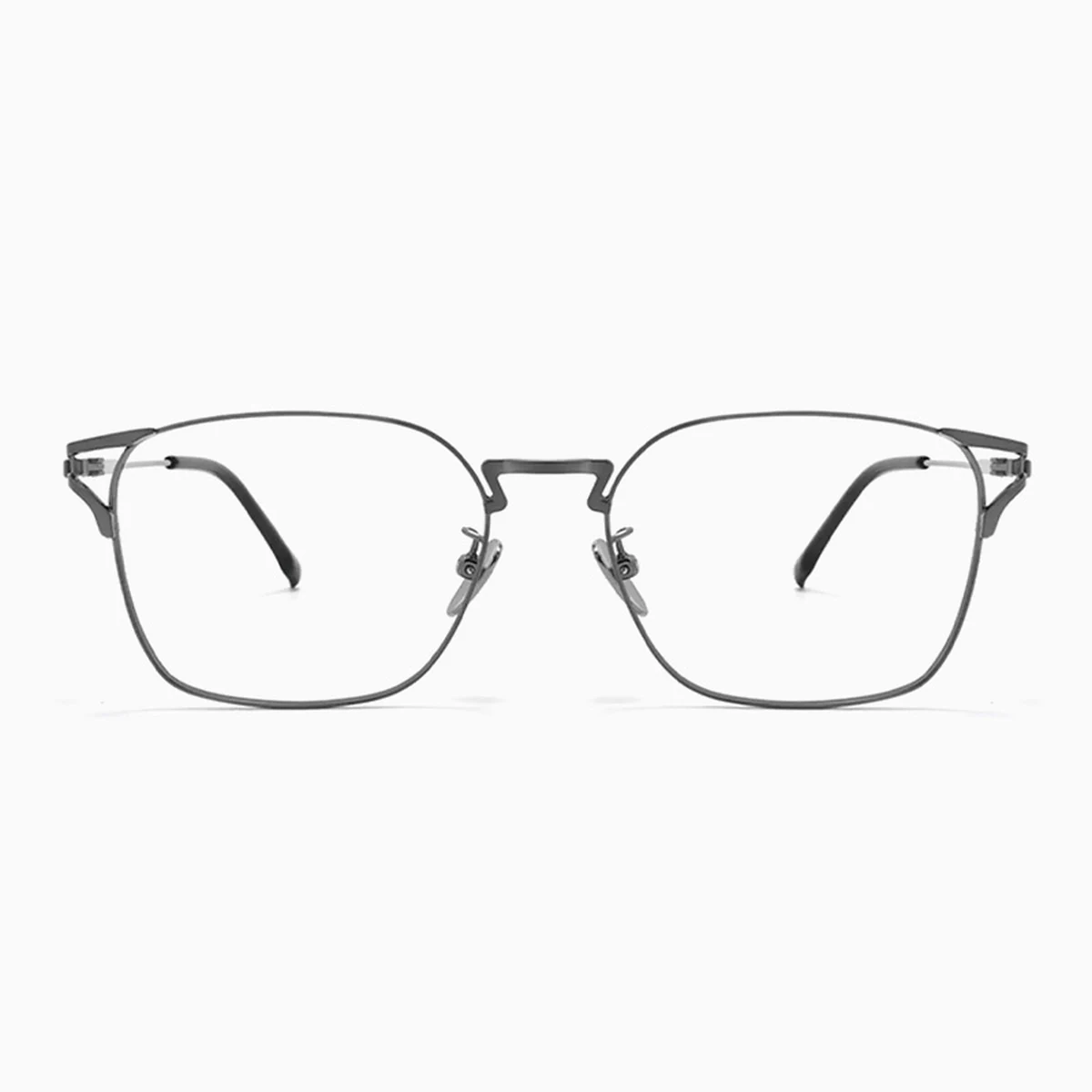 【極細リム・都会的なスクエア型】Eterlens メガネ 度付き対応 老眼鏡 おしゃれ | 柔軟 チタンフレーム | スーツに合う・シャープな印象に 商品画像 1