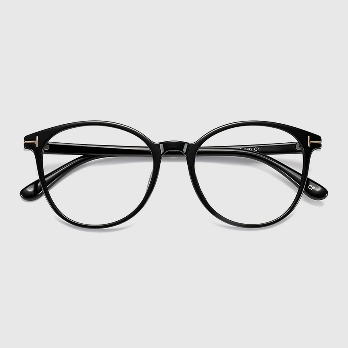 【超軽量・柔軟なTR素材】Eterlens 11g メガネ 度付き対応 おしゃれ 黒縁 | ボストン型クラシックフレーム | ユニセックス・長時間掛けても快適 - 商品画像 2/10 (Boston RxReady)
