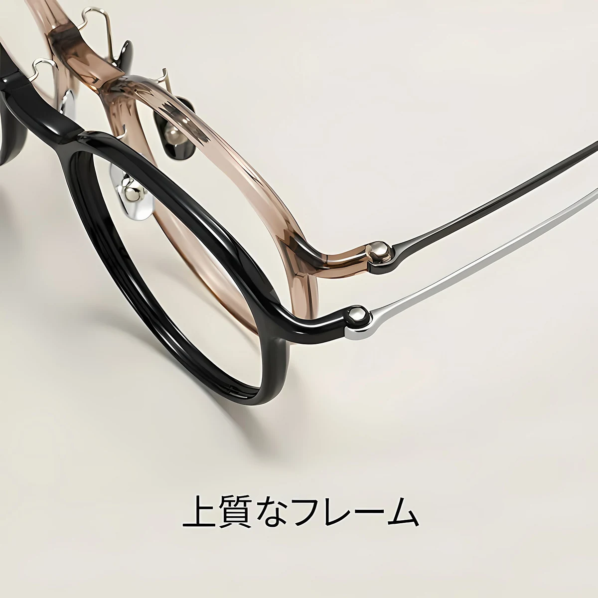 【時の円環・超軽量】Eterlens 7g メガネ 度付き対応 おしゃれ 丸メガネ | 透明感のあるグレー・ボストン | 金属アレルギー対応・ユニセックス - 商品画像 10/16 (Boston RxReady)