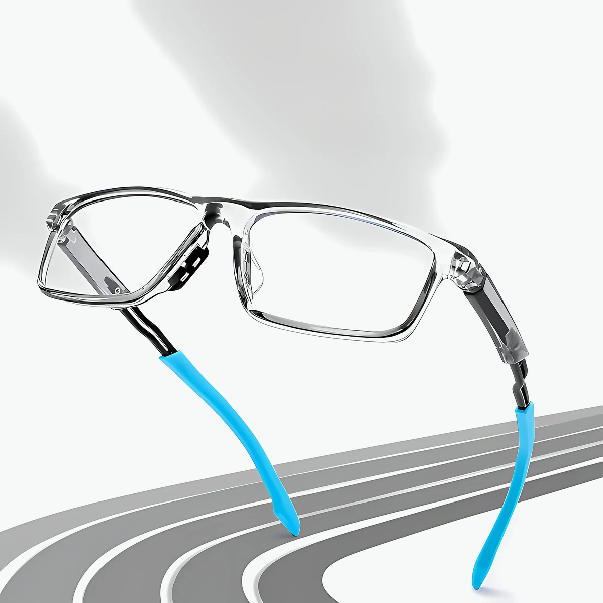 Eterlens GRAVITY | 13.4g 超軽量TR滑り止めスポーツメガネ | スポーツメガネ - 商品画像 5/10 (Square RxReady)