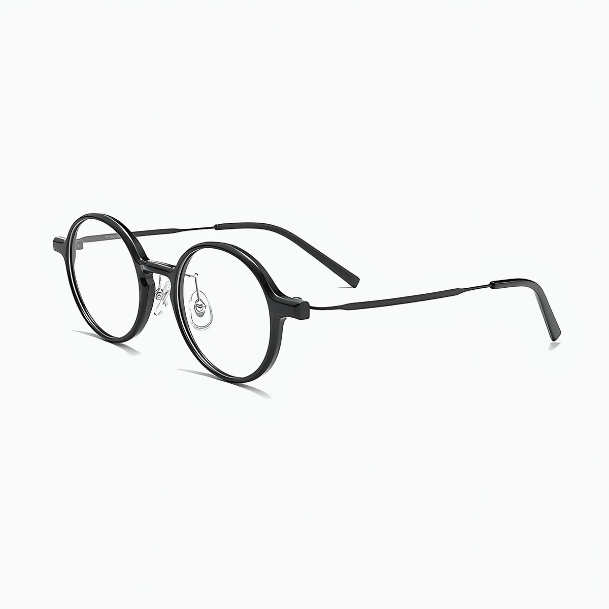 Eterlens 時の円環コレクション｜9.2g セミチタンキーホールブリッジデザイン | レトロで高級感のあるメガネ - 商品画像 13/14 (Round RxReady)