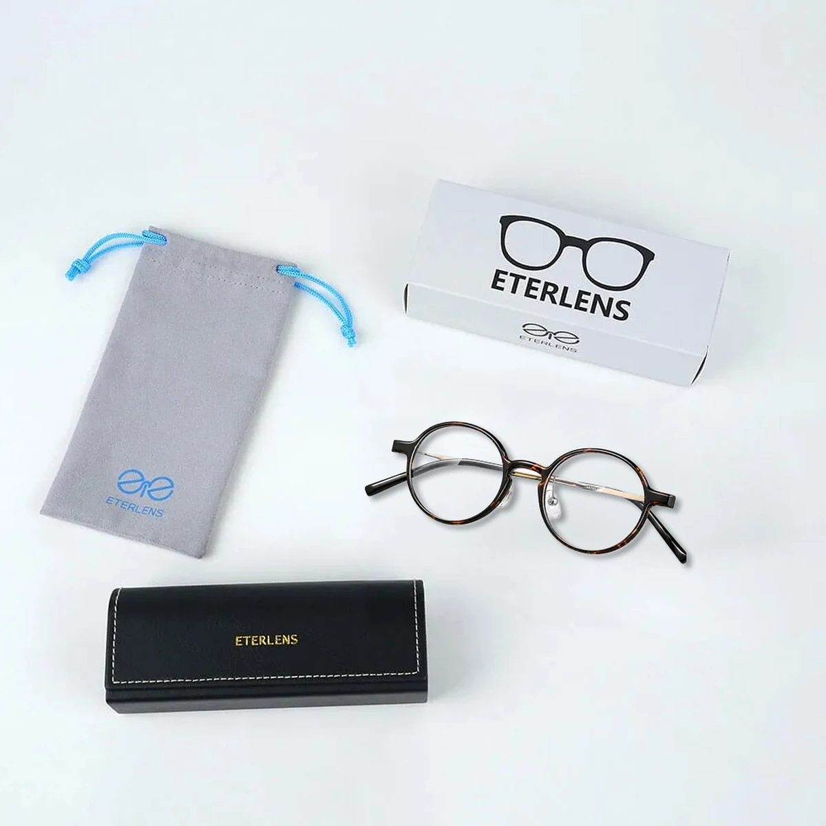 Eterlens 時の円環コレクション｜9.2g セミチタンキーホールブリッジデザイン | レトロで高級感のあるメガネ
