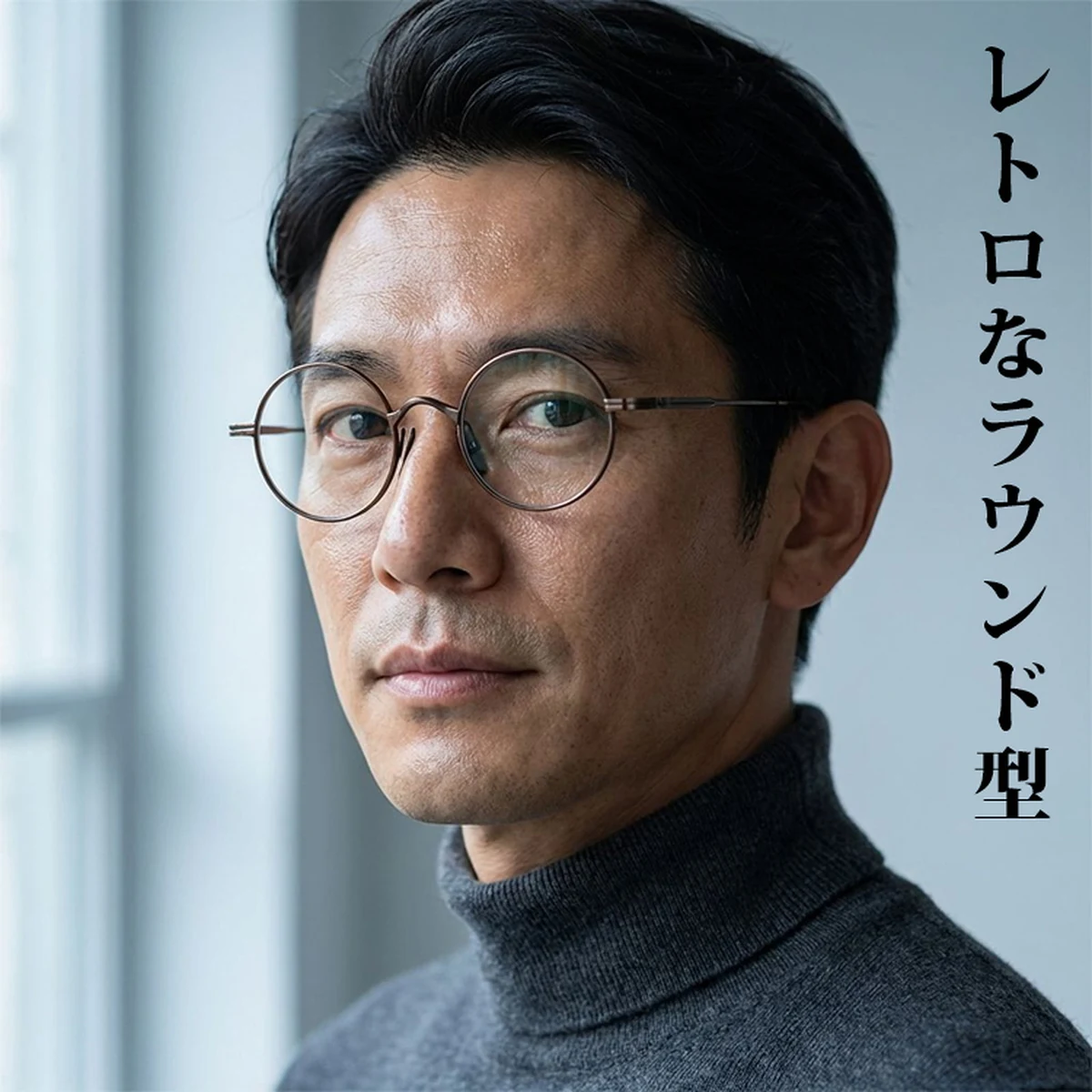 【時の円環・8.8g耐衝撃】Eterlens 職人魂が宿る『刻』コレクション | 純チタン製 極細レトロラウンド | 掛けていることを忘れる軽さ|度付き対応メガネ