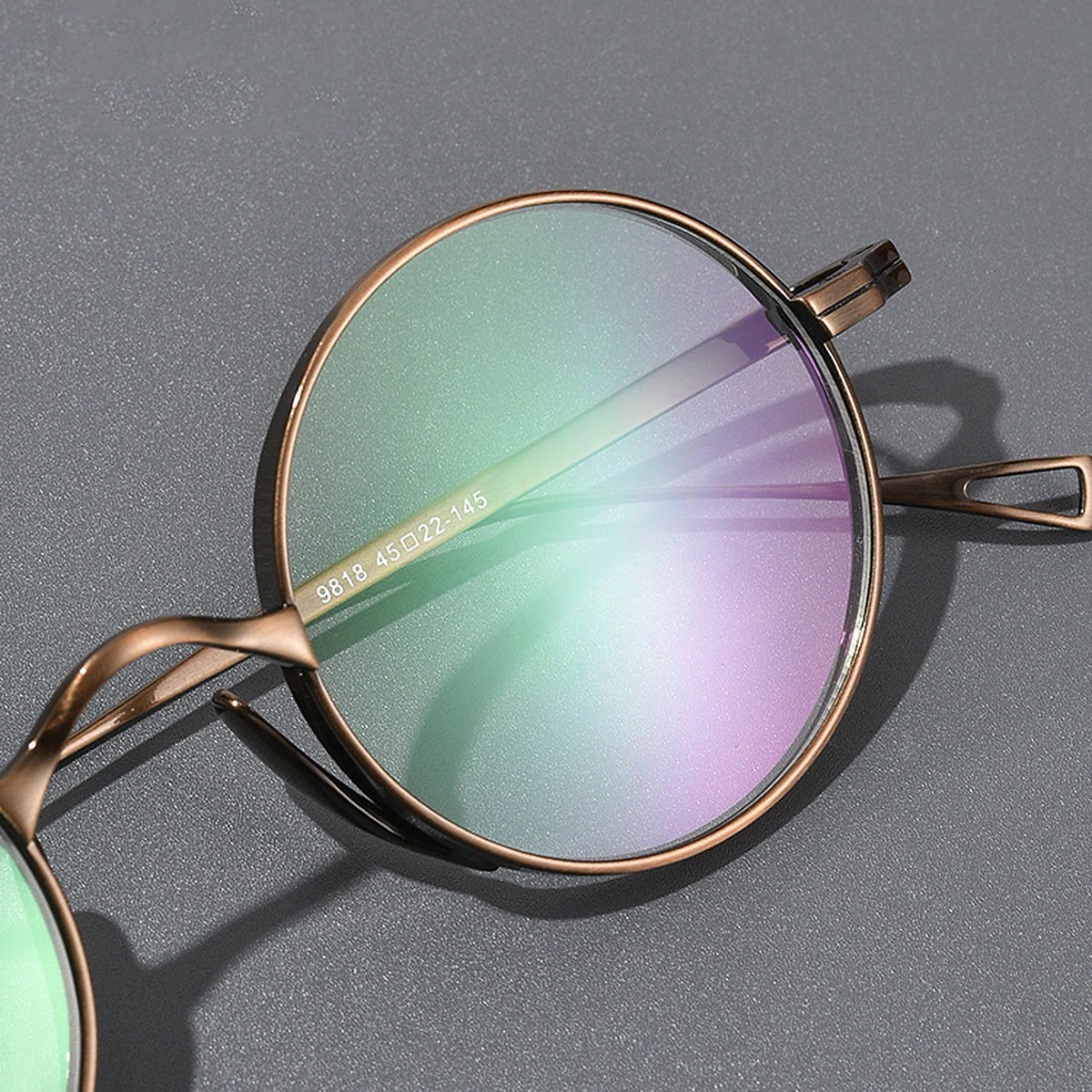 【時の円環・8.8g耐衝撃】Eterlens 職人魂が宿る『刻』コレクション | 純チタン製 極細レトロラウンド | 掛けていることを忘れる軽さ|度付き対応メガネ - 商品画像 5/19 (Round RxReady)