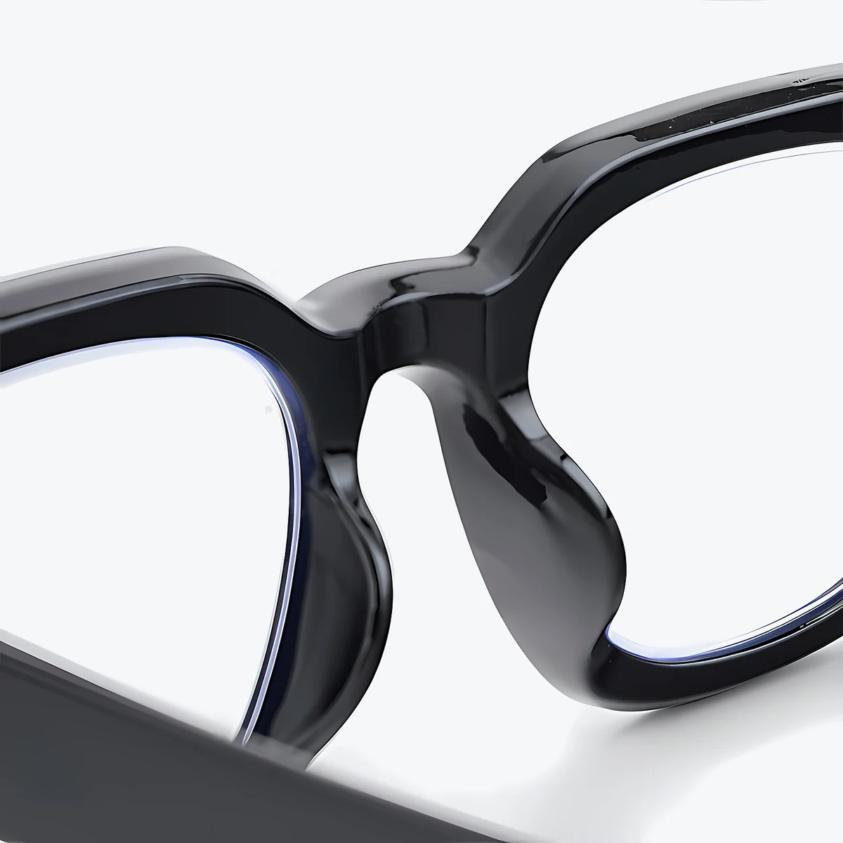 ETERLENS | 小顔効果・超軽量TR | 水墨画風ビッグフレーム | 快適な見え心地 | おしゃれ 老眼鏡 - 商品画像 8/15 (Wellington BlueGuard)