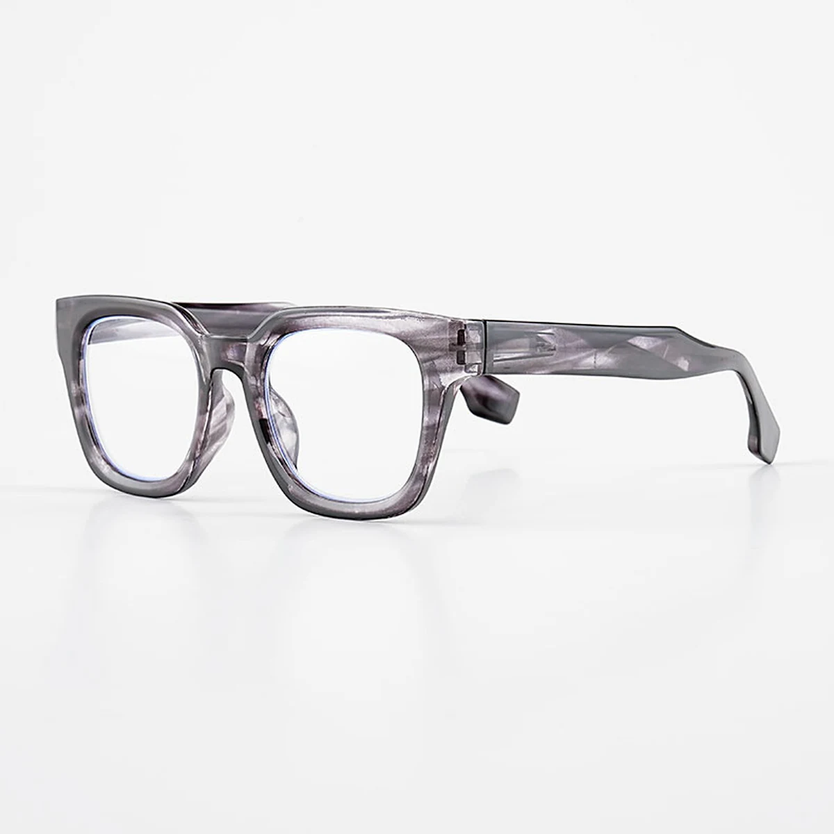 ETERLENS | 小顔効果・超軽量TR | 水墨画風ビッグフレーム | 快適な見え心地 | おしゃれ 老眼鏡 - 商品画像 11/15 (Wellington BlueGuard)