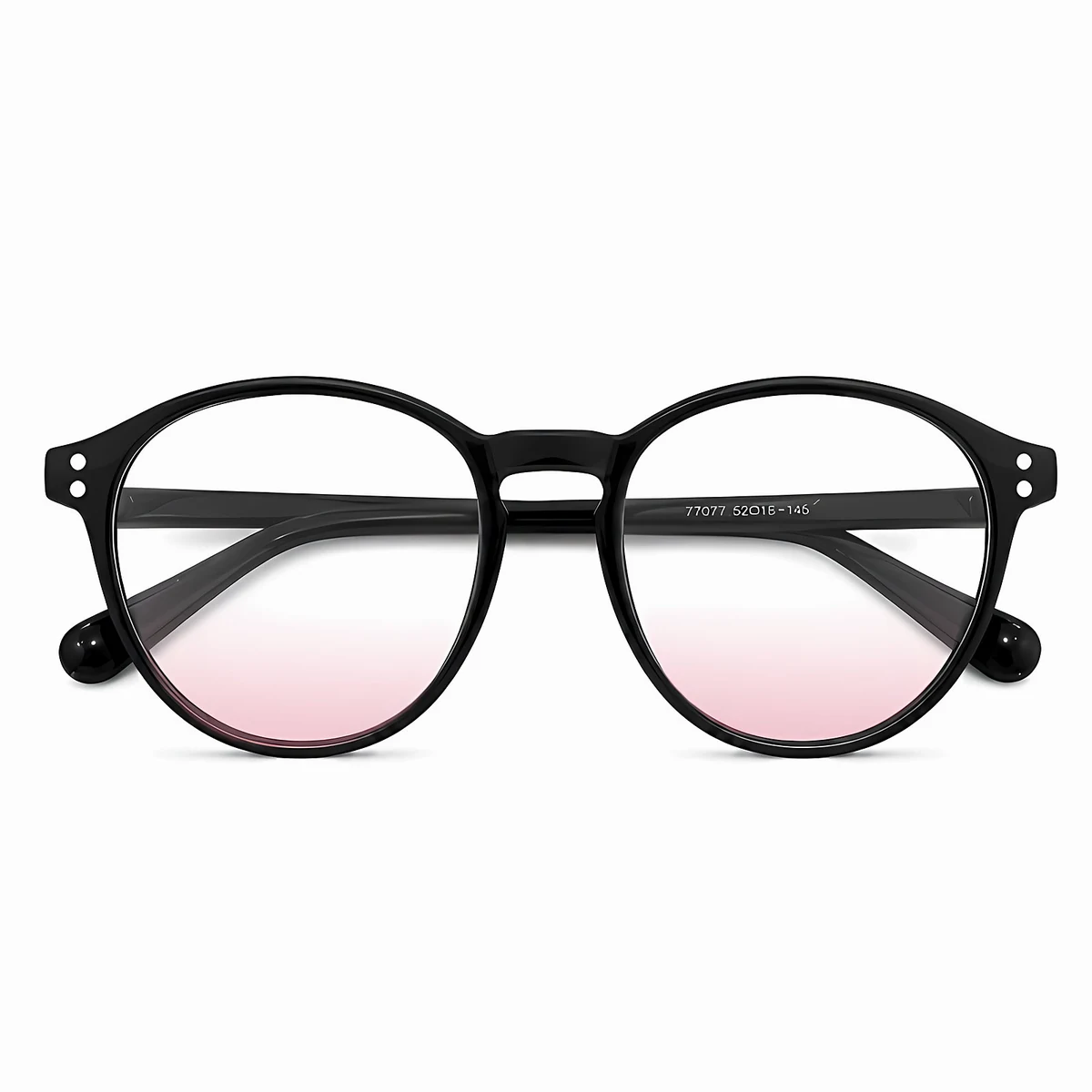 【顔まわりをすっきり見せる印象・すっぴん隠し】Eterlens ライトピンクビッグフレーム伊達メガネ | 超軽量TR素材 | 華やかな血色感カラー | ブルーライトカット・お洒落・度なし伊達眼鏡