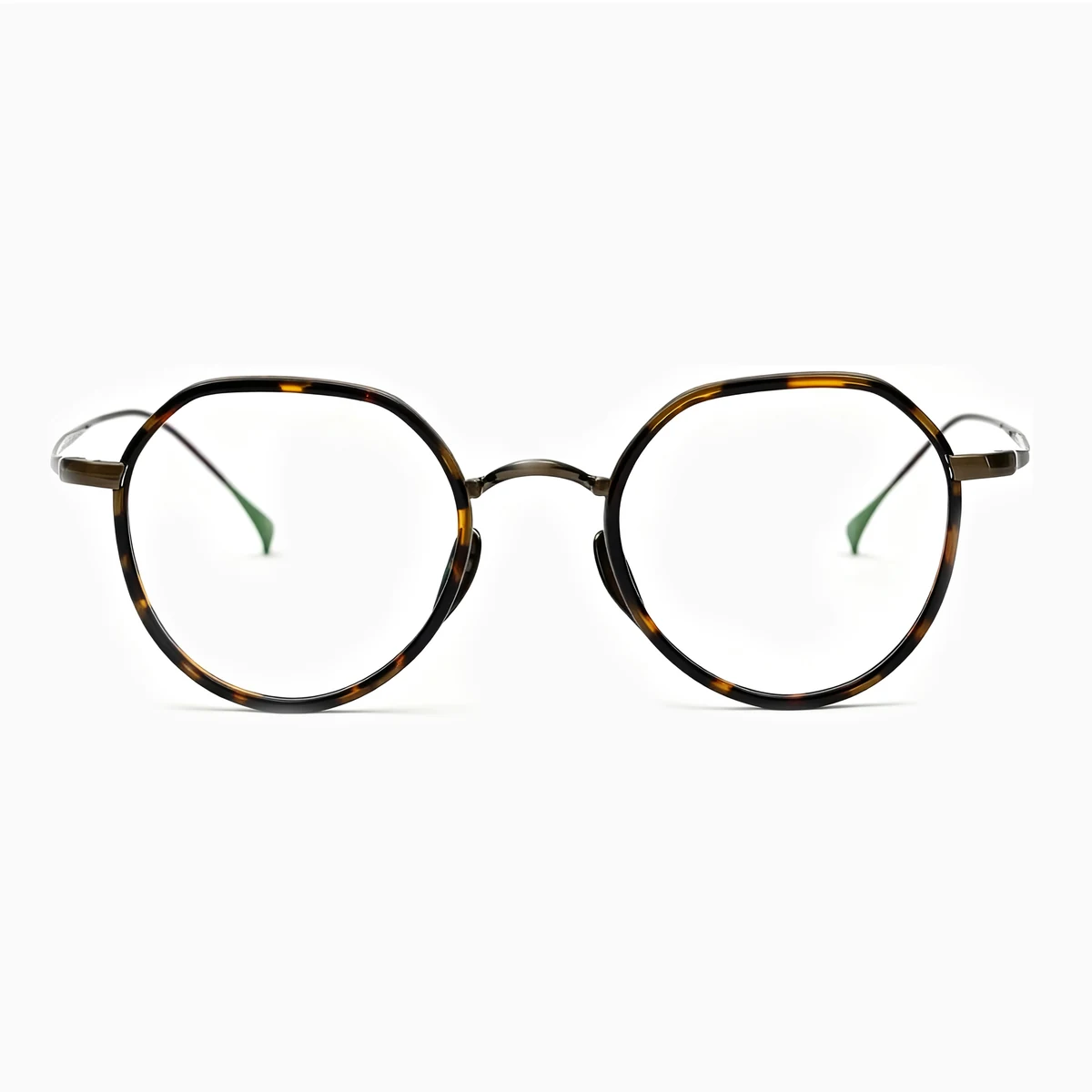 【－5歳の若見え】Eterlens | 7.2g 驚きの軽さ | 小顔効果クラウンパント纯チタン眼鏡 - 商品画像 1/13 (Round RxReady)