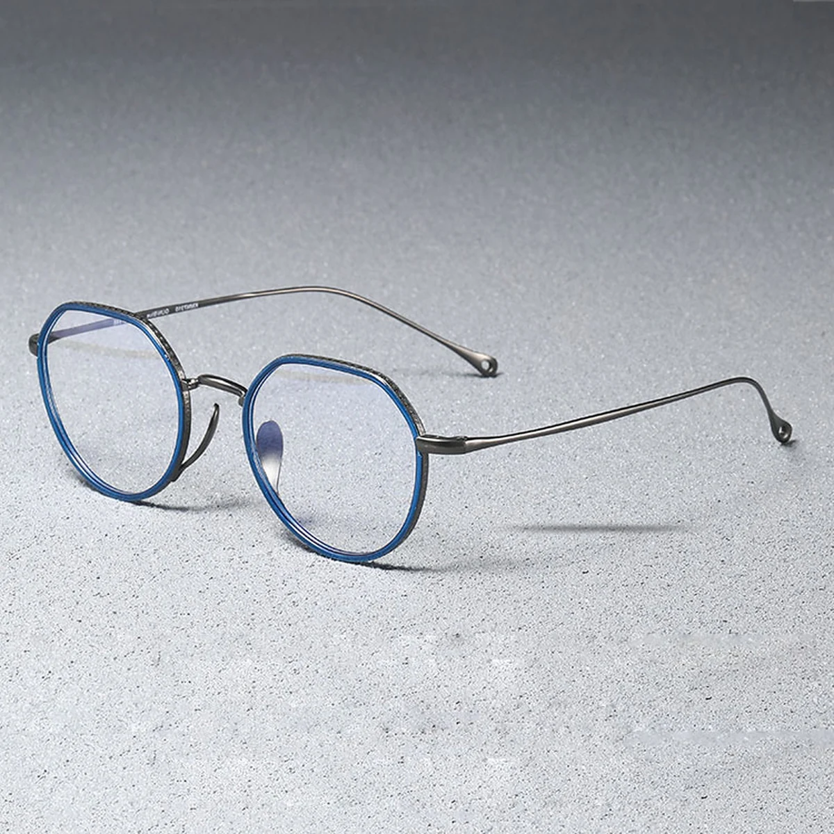 【－5歳の若見え】Eterlens | 7.2g 驚きの軽さ | 小顔効果クラウンパント纯チタン眼鏡 - 商品画像 11/13 (Round RxReady)