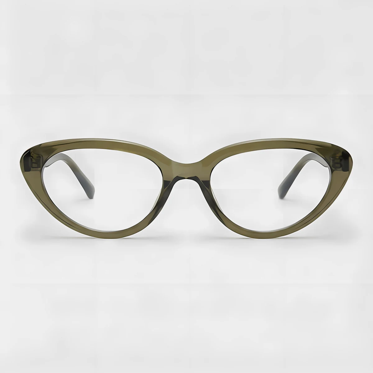 【小顔効果・メガネ】ETERLENS | フェイスライン補整「フォックス型」 | リフトアップ | 軽量 アセテート 大人可愛い 度付き
