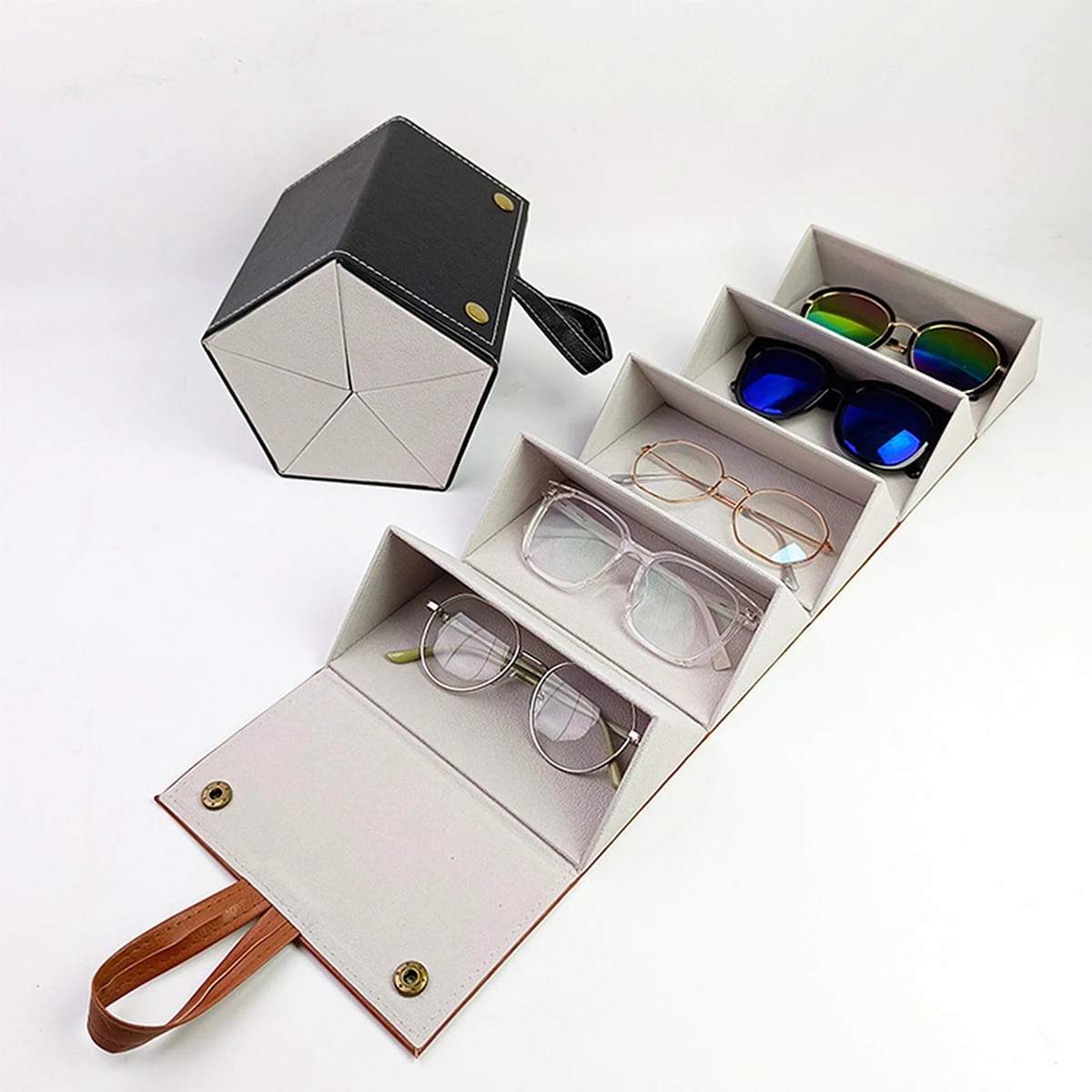 Eterlens｜手作りレザー多機能メガネケース｜アクセサリー