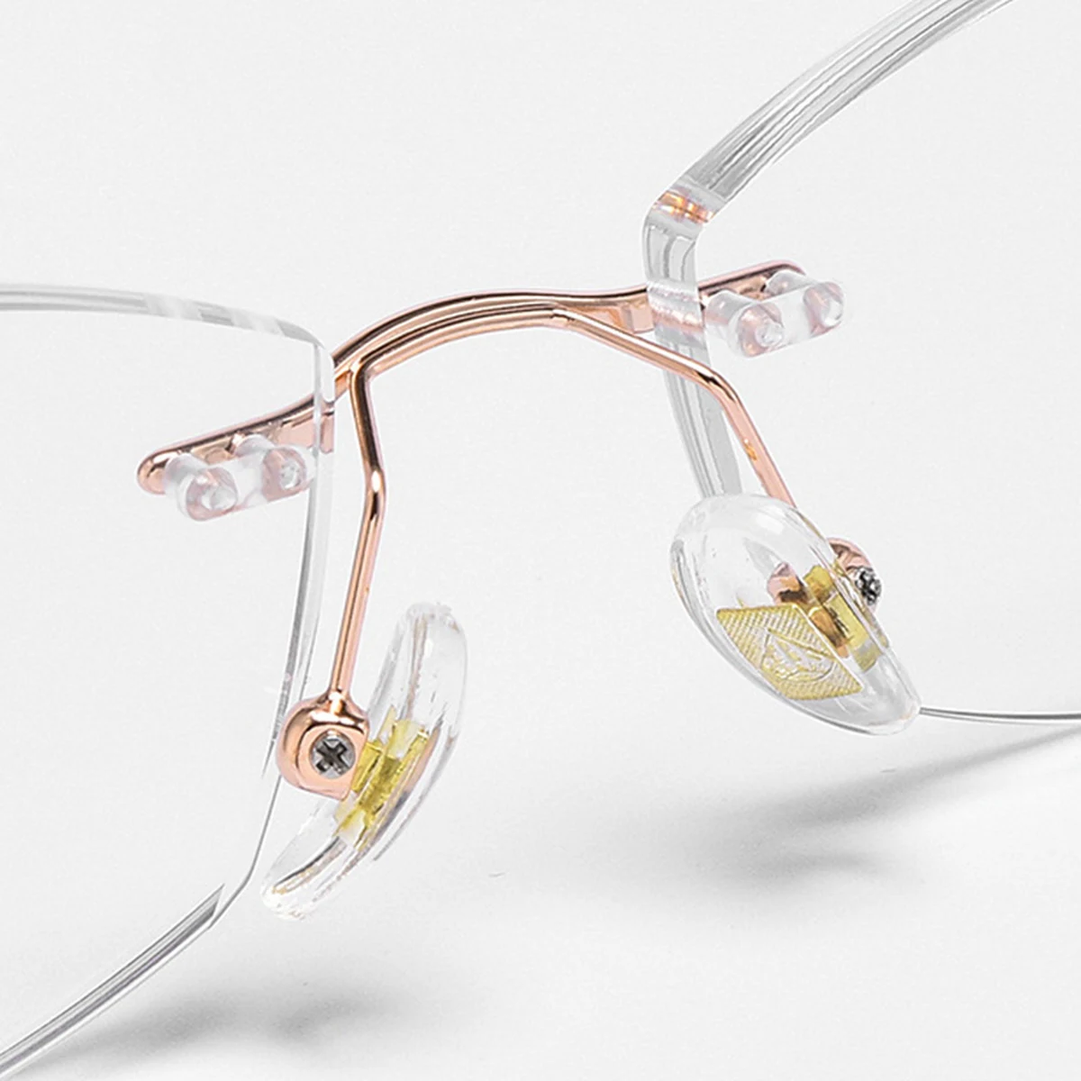 8g 超軽量合金リムレスラインストーン付き老眼鏡｜ブルーライトカット｜エレガントで控えめ | Rimless BlueGuard - 商品画像 5/5