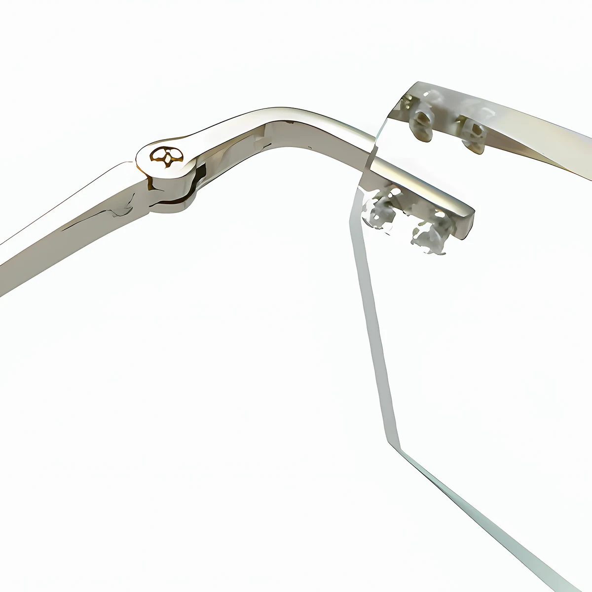 ツーポイントリムレス老眼鏡｜調光ブルーライトカット｜エレガントで控えめ | Rimless Photo - 商品画像 4/6