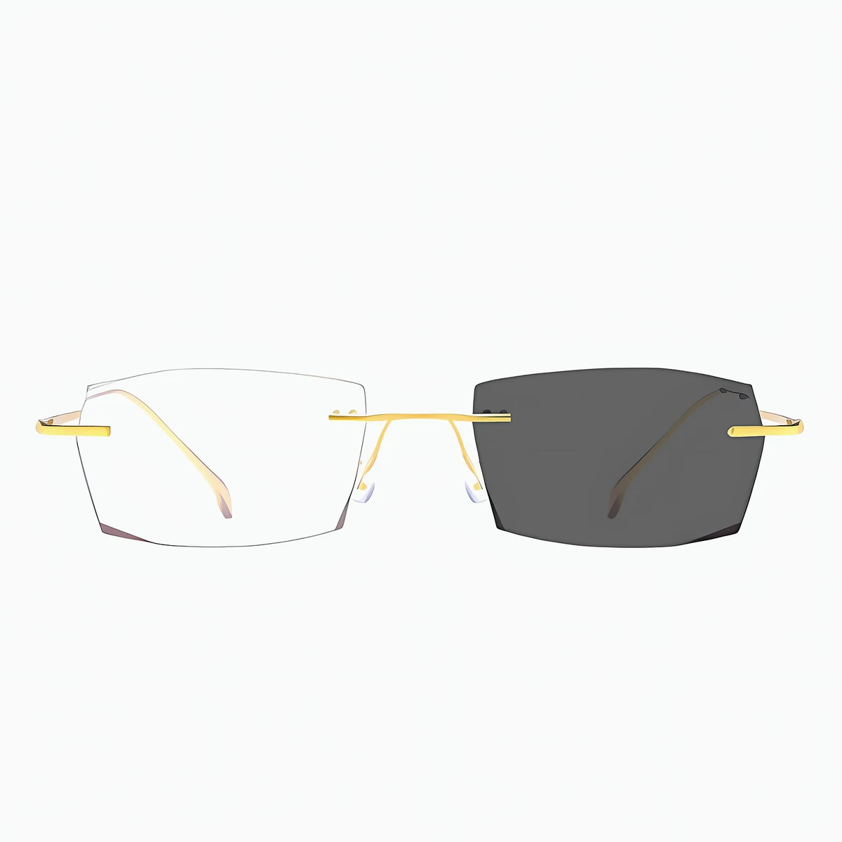 ツーポイントリムレス老眼鏡｜調光ブルーライトカット｜エレガントで控えめ | Rimless Photo - 商品画像 6/6