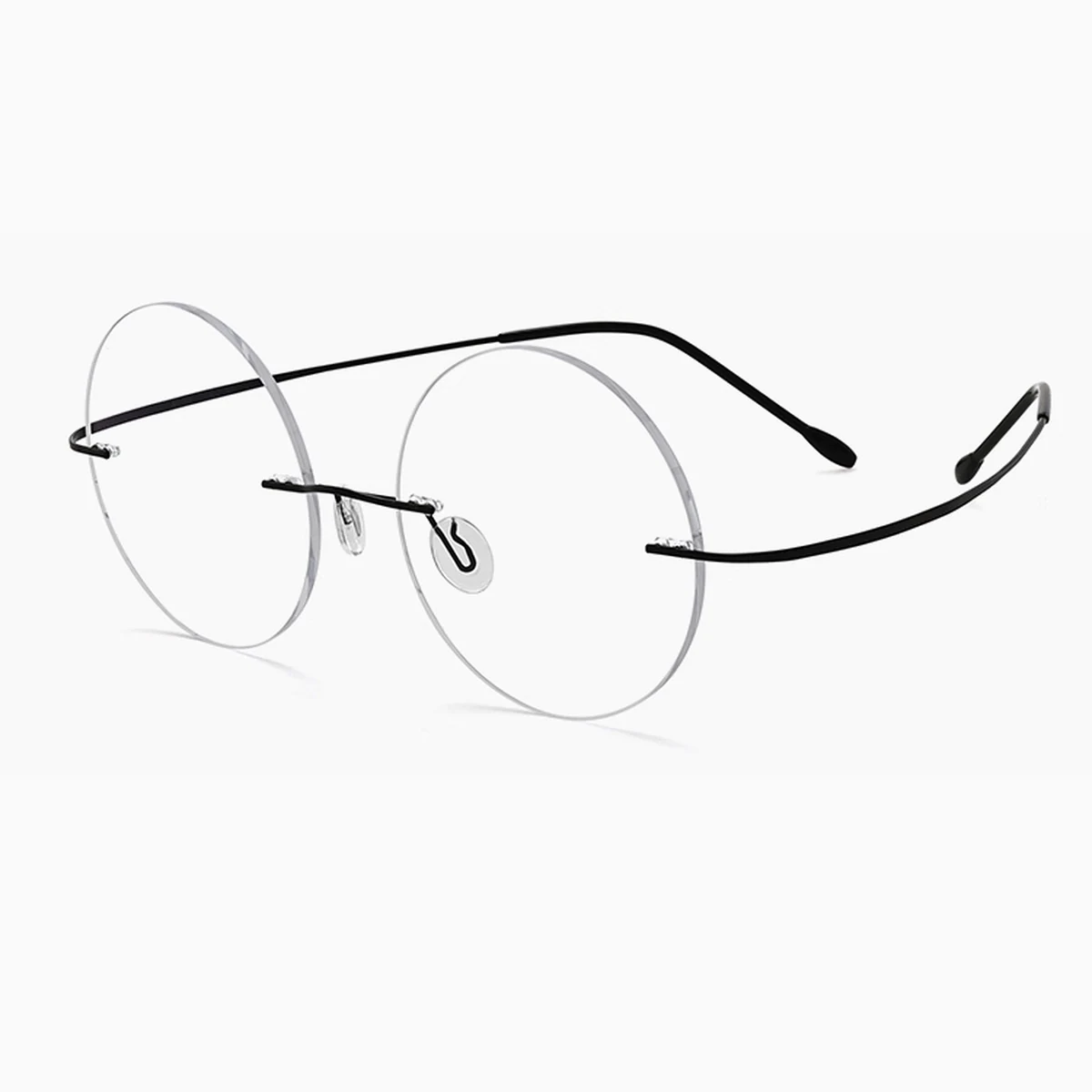 Eterlens 時の円環コレクション｜8.6g ツーポイントラウンド型リムレス老眼鏡｜ブルーライトカット｜エレガントでユニーク - 商品画像 1/7 (Rimless BlueGuard)