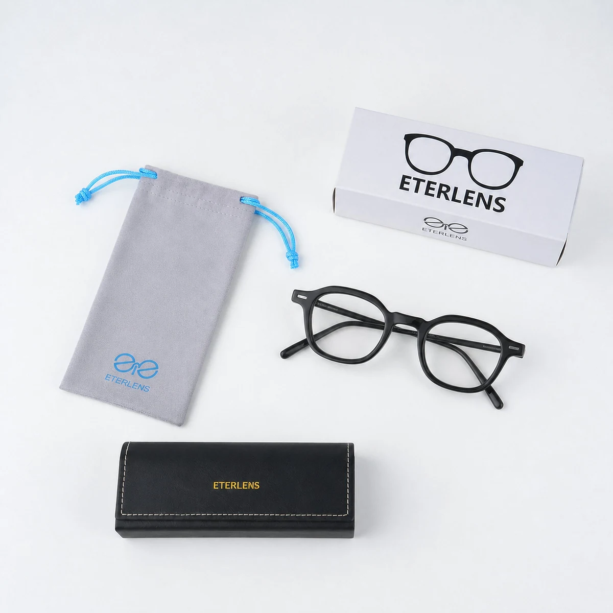Eterlens | 極厚アセテート【Retro-Bold】| 艶めくべっこう柄ビッグフレーム | 輪郭を引き締める美顔効果 | メガネ・度付き・ブルーライト | 個性を宿す大人の贅沢