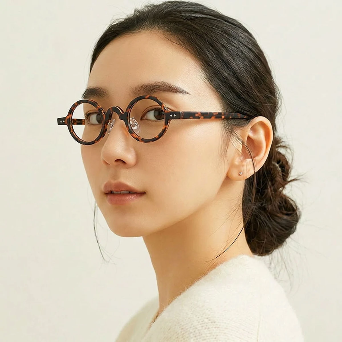 【超軽量14.6g・時の円環】Eterlens | 柔軟TR素材・極小ラウンド【Fashion-Round】| 鼻が痛くならない | アーティストの品格 メガネ |ストリート・ファッション