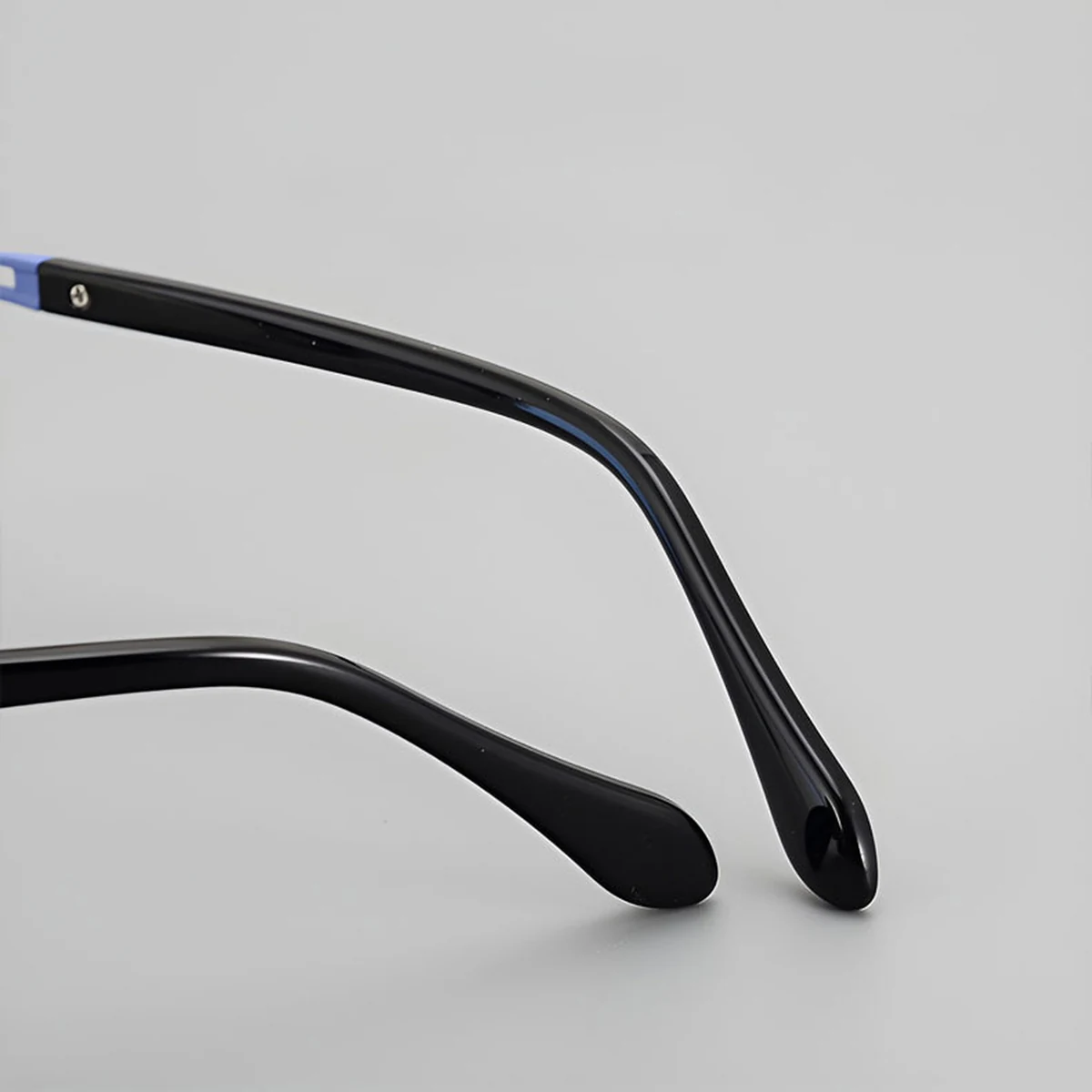 【個性的・異素材MIX】Eterlens  時の円環メガネ14.5g  度付き おしゃれ 丸メガネ | 純チタン+アセテート素材 | レトロ黒縁・男女兼用 - 商品画像 9/14 (Round RxReady)