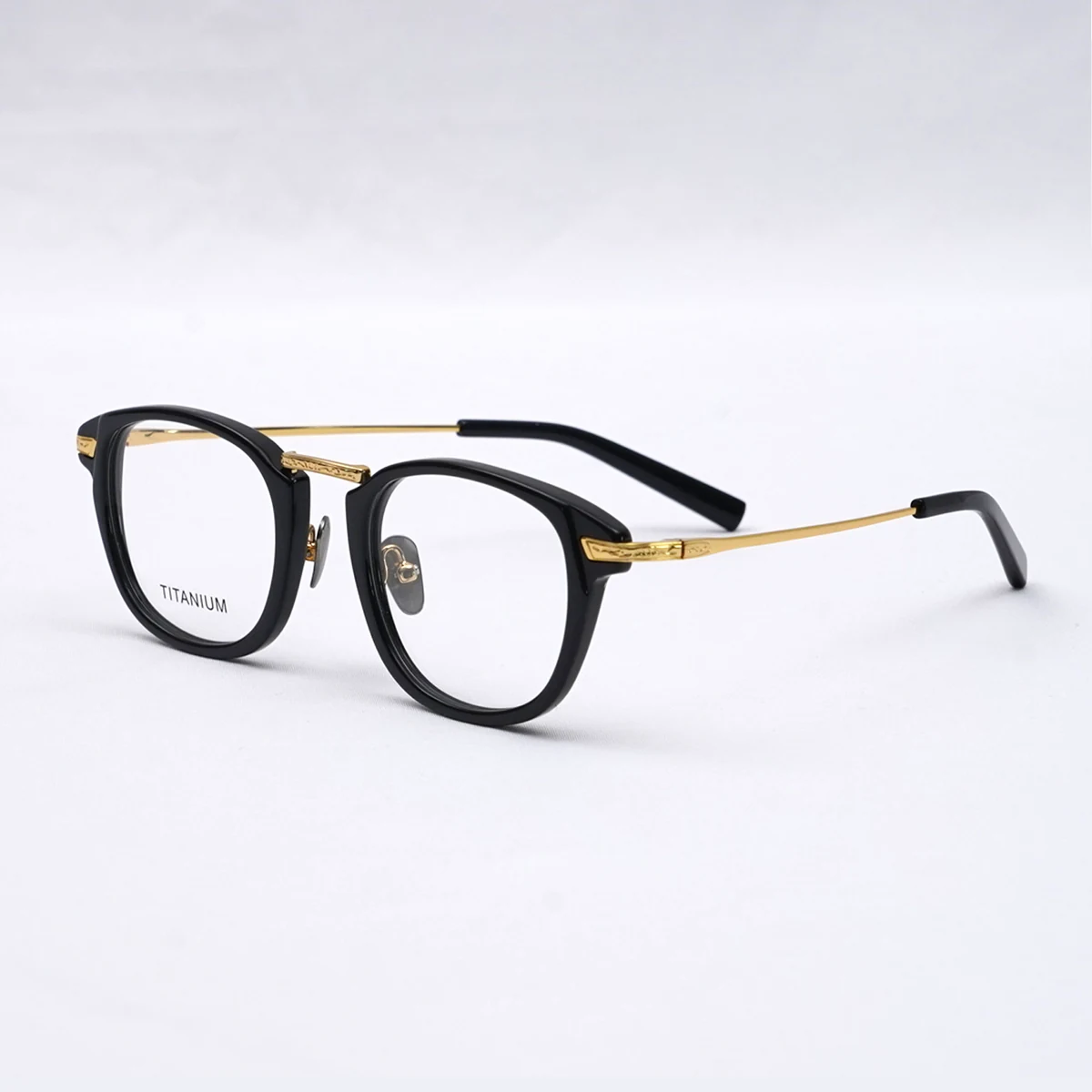 【デザイナーズ・上品見え】Eterlens 15g メガネ おしゃれ スクエア | 洗練されたメタルテンプル装飾 | 軽量・快適な掛け心地 | 度付き対応・男女兼用 商品画像 4