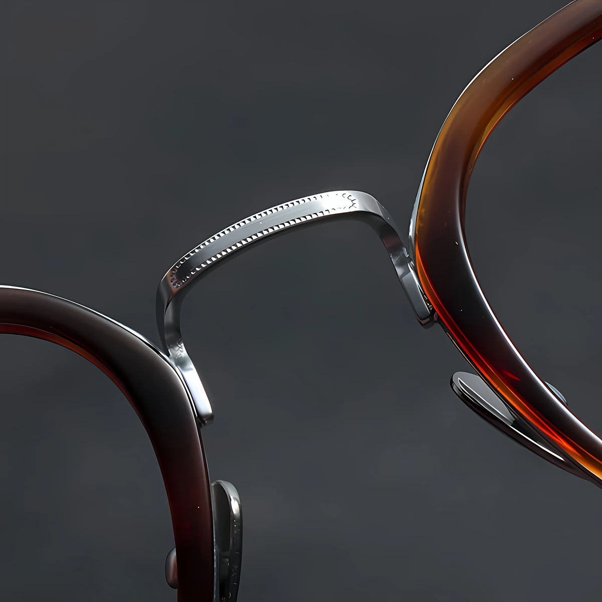 【職人の技が光る一本】| Eterlens 16.5g フルリムチタンメガネ| デザイナーコレクションスクエア型 | チタン鼻パッド | 老眼鏡 度付き 商品画像 7