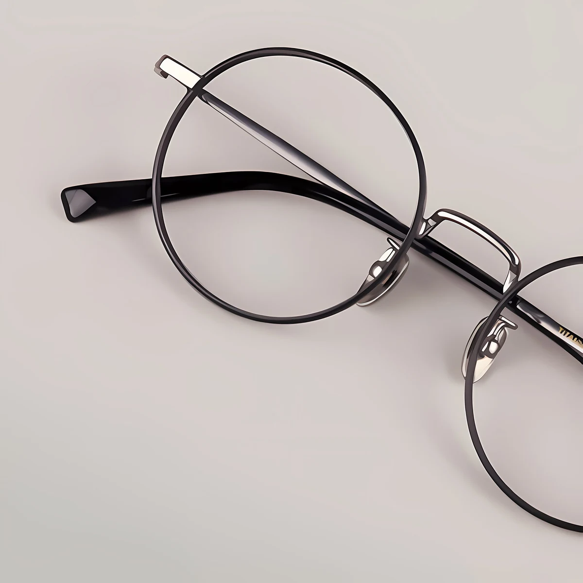 【時の円環・レトロモダン】Eterlens おしゃれ 丸メガネ | 日本製純チタン超軽量フレーム | 度付き対応・知的で上品な大人デザイン 商品画像 4
