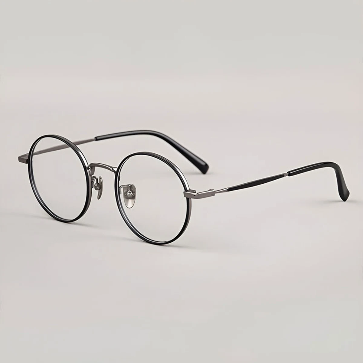 【時の円環・レトロモダン】Eterlens おしゃれ 丸メガネ | 日本製純チタン超軽量フレーム | 度付き対応・知的で上品な大人デザイン - 商品画像 8/11 (Round RxReady)