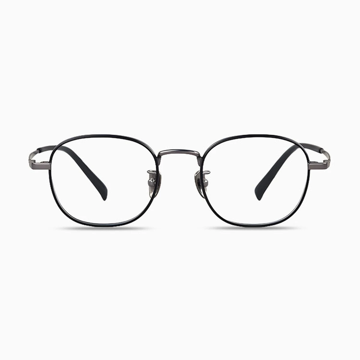 【小顔効果・ミニマルなデザイン】Eterlens 度付きメガネ レディース おしゃれ | 17gチタン超軽量フレーム | 知的なスクエア型 - 商品画像 9/10 (Round RxReady)