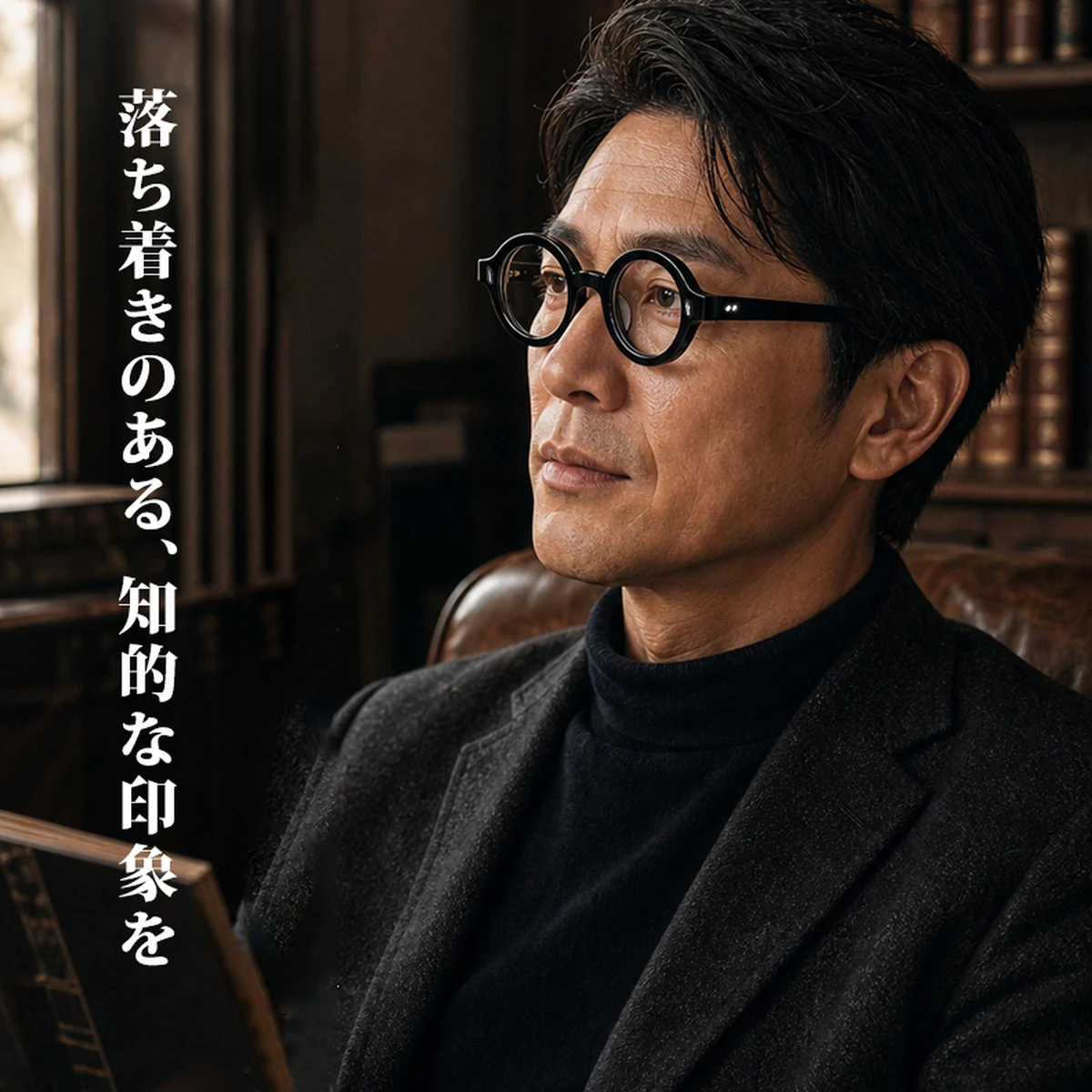 【文芸的な佇まい・べっ甲柄】ETERLENS | 「時の円環」極小ラウンド | 希少な小ぶりフレーム | アセテート メガネ 度付き