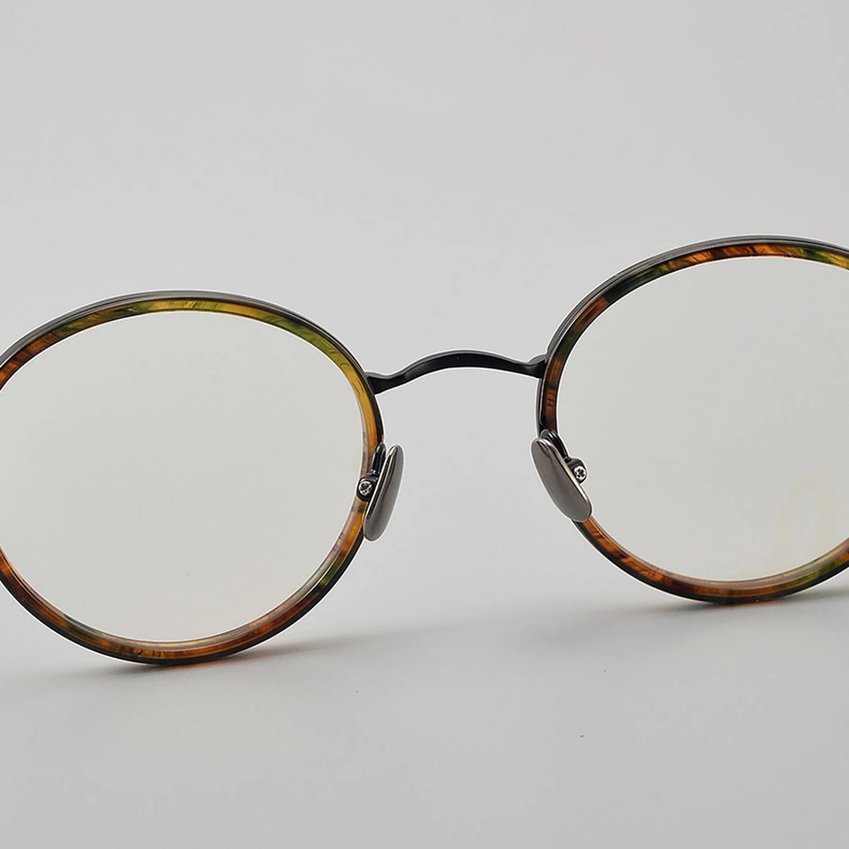 【9.5g超軽量・チタン】Eterlens 時の円環 メガネ 度付き対応 おしゃれ ラウンドメガネ | 細縁メタルフレーム | レトロ黒縁・ユニセックス - 商品画像 8/14 (Round RxReady)