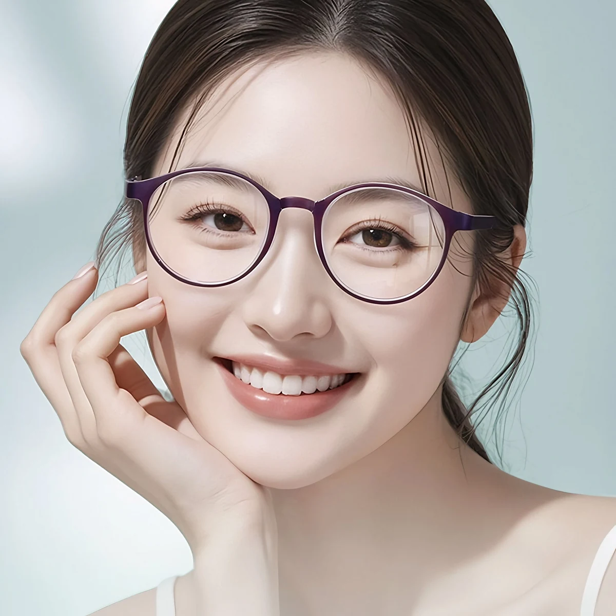 【若見え・小顔効果】Eterlens 折りたたみ式 ブルーライトカット 老眼鏡 | 大人かわいいラウンドフレーム | 持ち運び便利なコンパクト設計・レディース専用 - 商品画像 4/10 (Boston FoldLite)