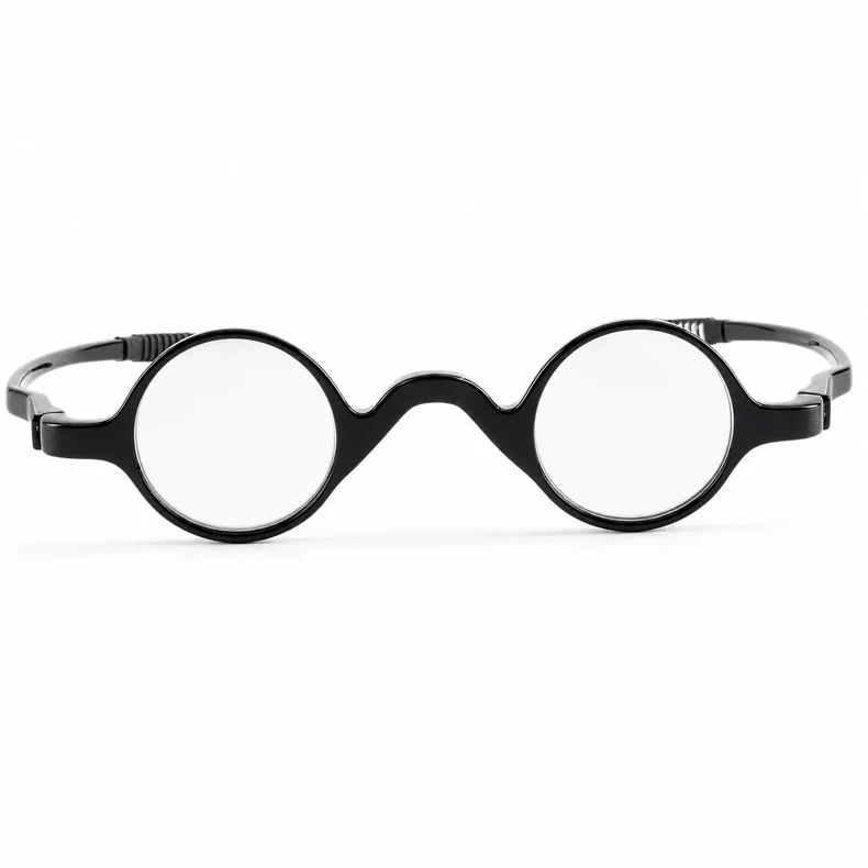 【目に負担を感じない軽やかさ・11g】Eterlens | 弾力性TR・レトロ丸メガネ | アジアンフィット設計| 顔を挟まない| 老眼鏡