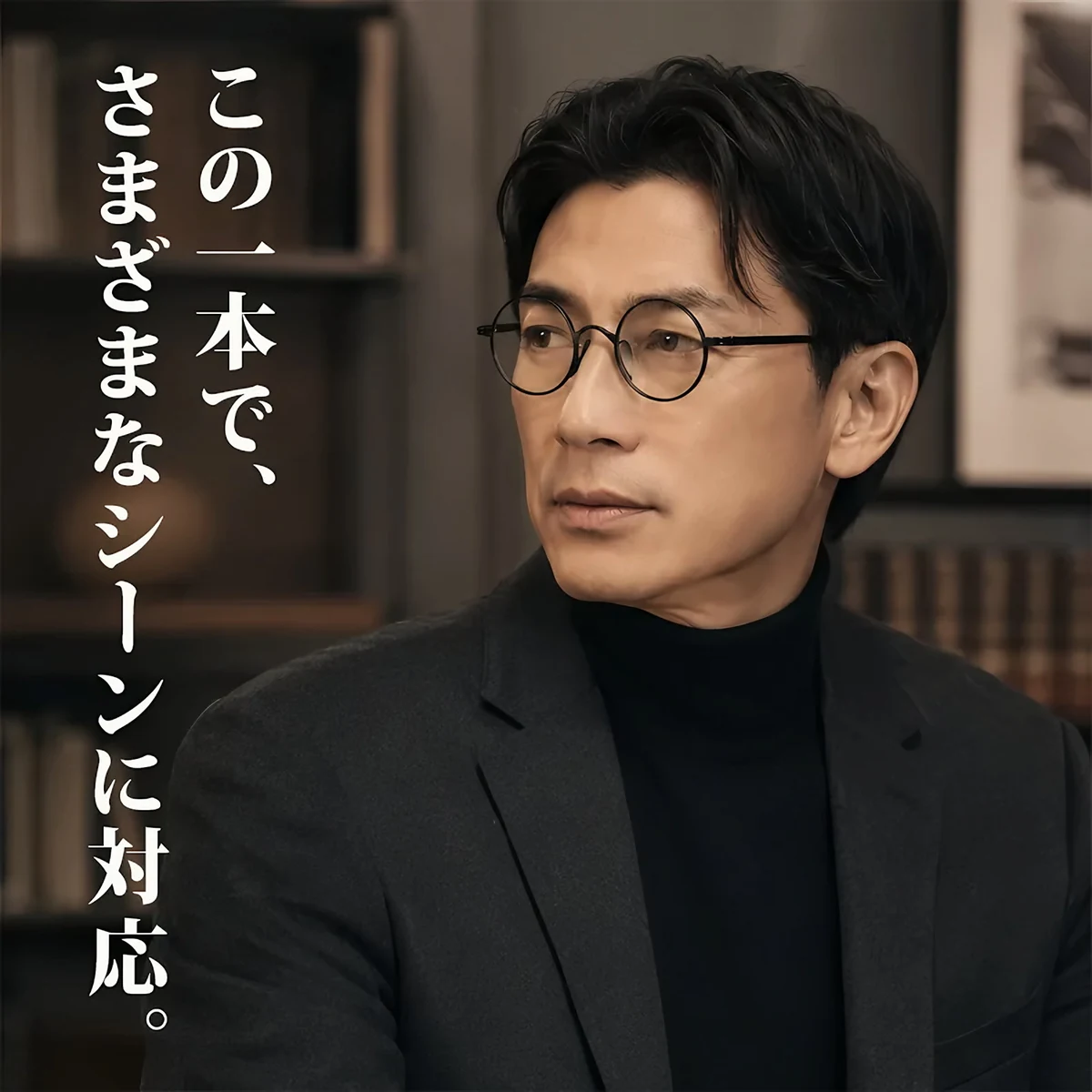 Eterlens KL 時の円環コレクション『刻』｜8.8g 超軽量のチタン製レトロラウンドメガネ｜度付き可能｜匠の技が光る一本