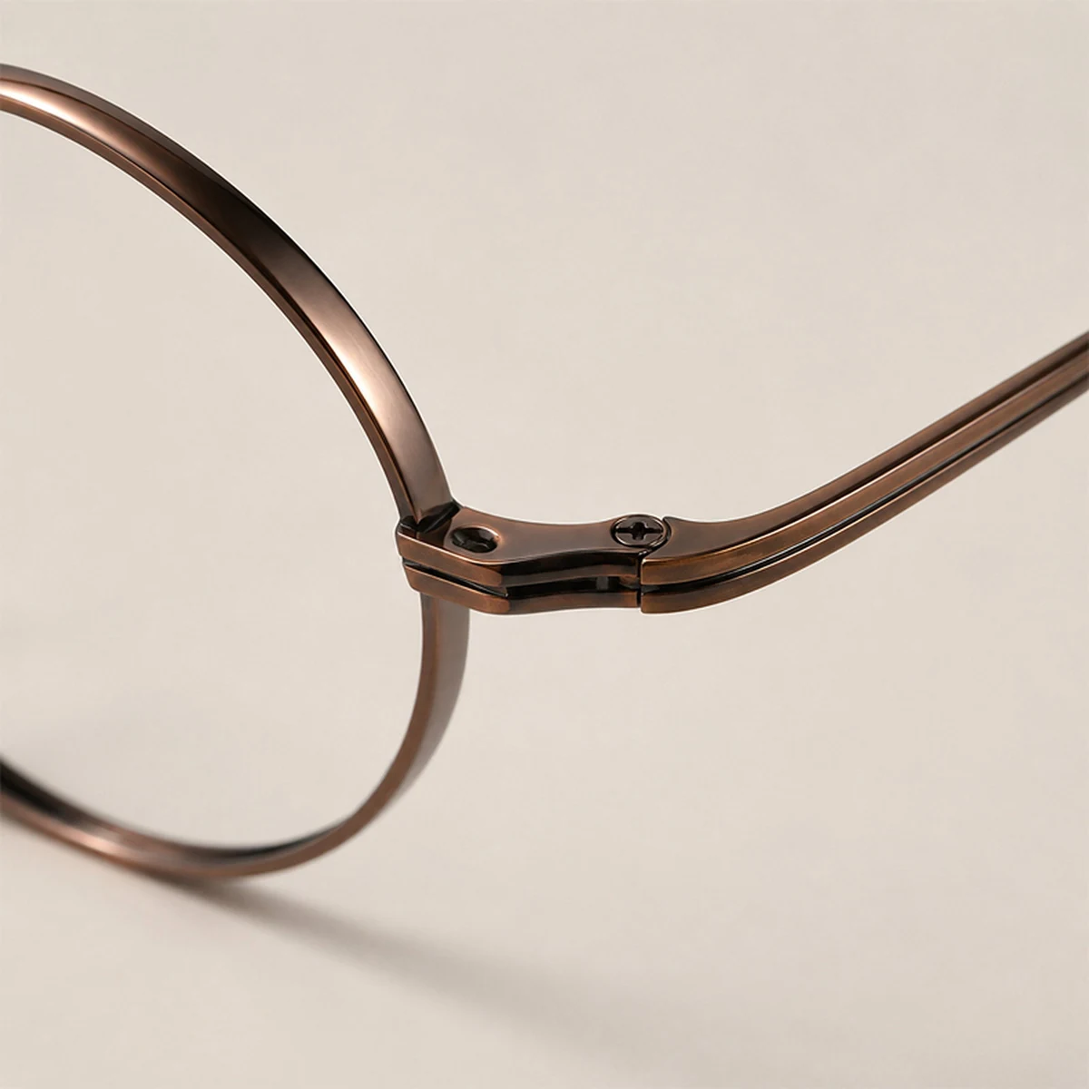 Eterlens KL 時の円環コレクション『刻』｜8.8g 超軽量のチタン製レトロラウンドメガネ｜度付き可能｜匠の技が光る一本