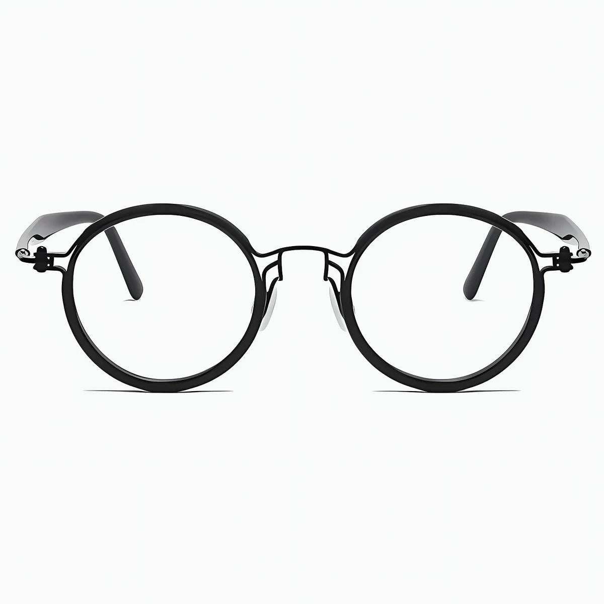 【鯖江風・14.7g超軽量】Eterlens 老眼鏡 おしゃれ 丸メガネ Retro-Classic 14 | 純チタン製 遠近両用 調光対応 | 度付き対応可能・匠の仕上がり - 商品画像 1/16 (Boston Progressive