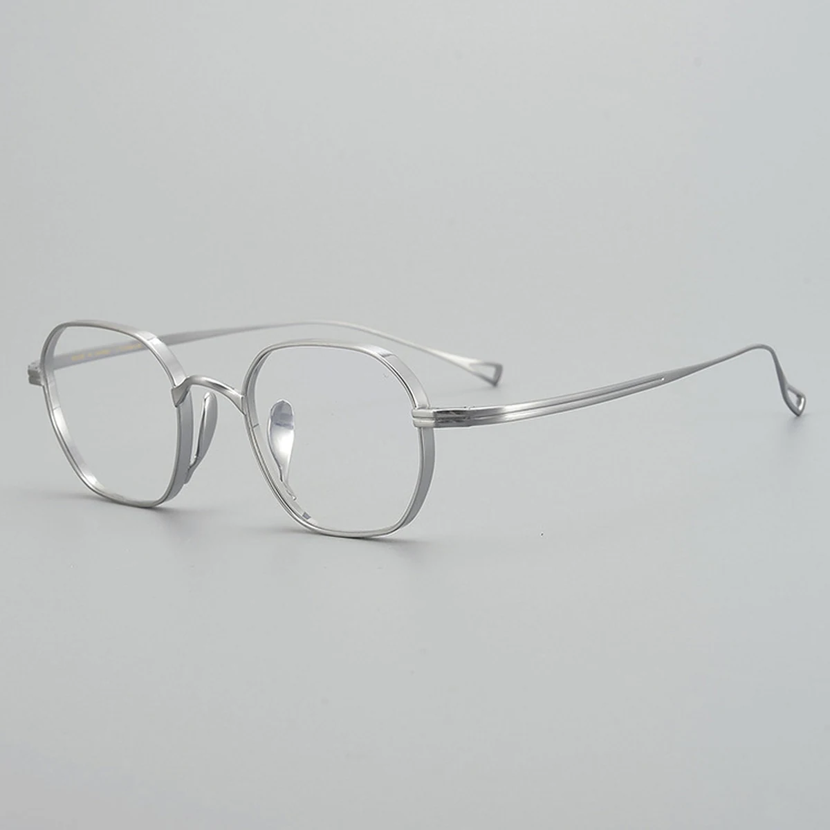 【小顔効果・ 超軽量 9.7g】Eterlens オーダーメイドメガネ 多角形 | 纯チタンフレーム | 度付き対応・幾何学モダン・男女兼用 - 商品画像 10/12 (Round RxReady)