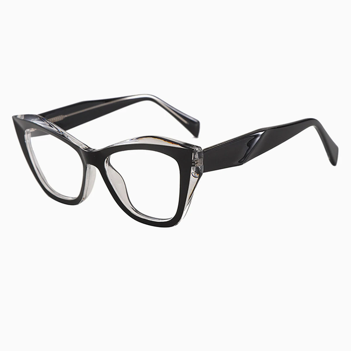 【小顔効果・やわらかな華やかさ】Eterlens 老眼鏡 おしゃれ キャットアイ 幾何学メガネ | TR超軽量フレーム | ブルーライトカット・レディース - 商品画像 1/10 (CatEye BlueGuard)