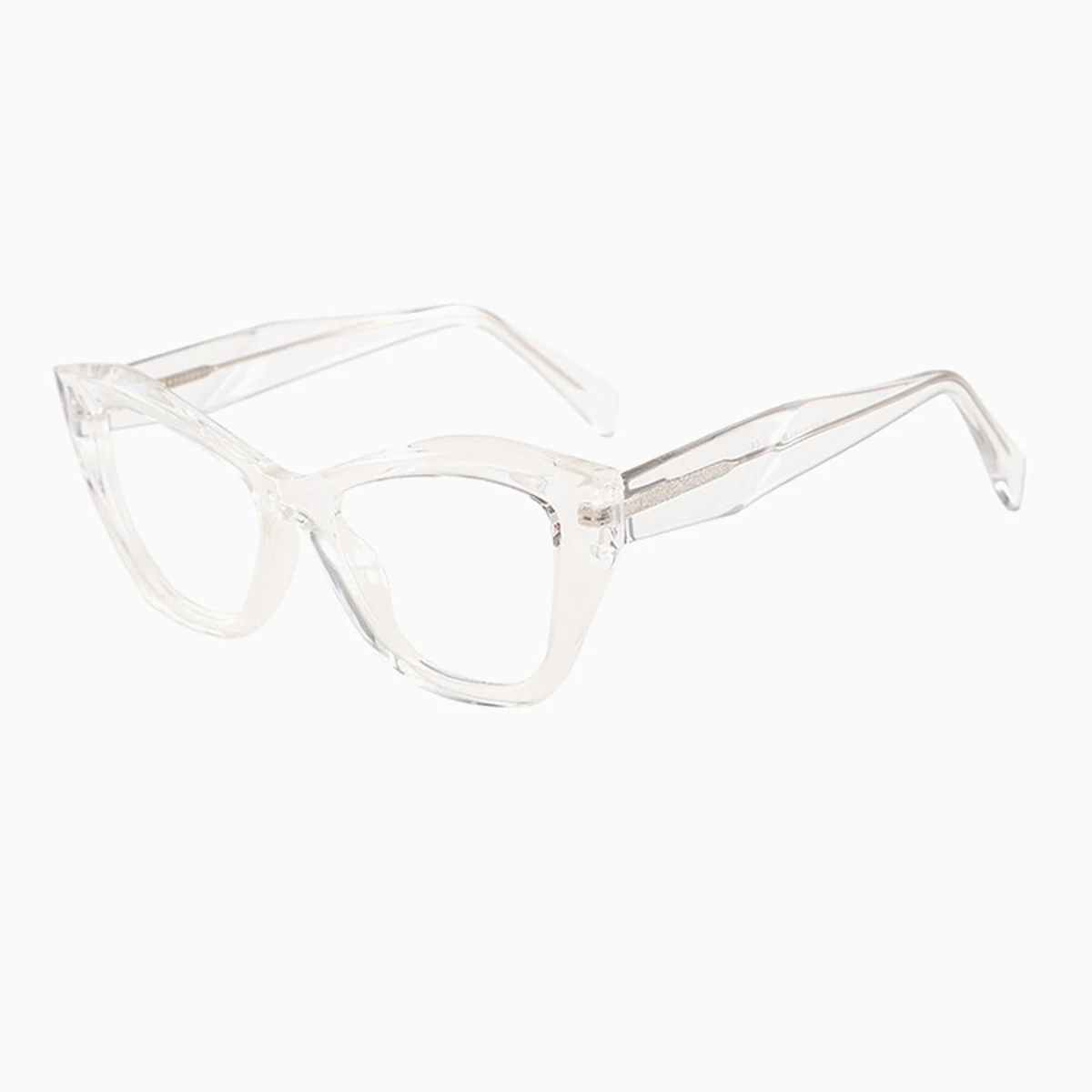 【小顔効果・やわらかな華やかさ】Eterlens 老眼鏡 おしゃれ キャットアイ 幾何学メガネ | TR超軽量フレーム | ブルーライトカット・レディース - 商品画像 8/10 (CatEye BlueGuard)
