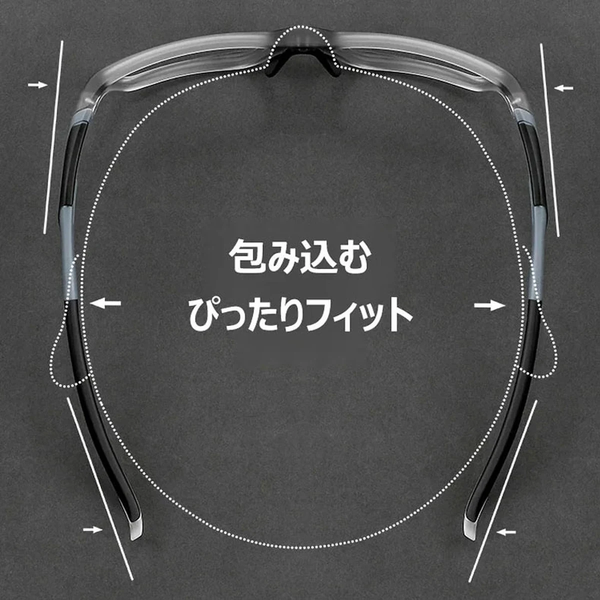 【スポーツ専用・度付き対応】 ETERLENS 調光サングラス | 激しく動いてもズレない「ロック機能」 | ランニング・ゴルフ・登山 | 日本人の顔にフィットする超軽量設計 - 商品画像 5/12 (Round Progressive)