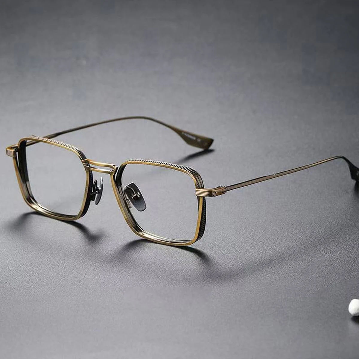【調光・ブルーライトカット】Eterlens 老眼鏡 おしゃれ  かっこいい メンズ| 超軽量メタル UVカット 1本3役 | レトロ スクエア型 運転用サングラス - 商品画像 12/18 (Round Photo)