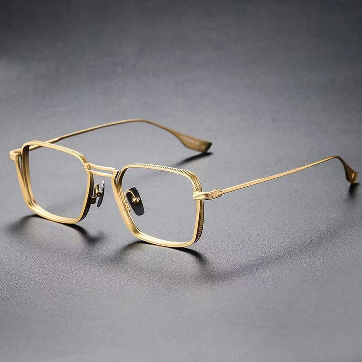 【調光・ブルーライトカット】Eterlens 老眼鏡 おしゃれ  かっこいい メンズ| 超軽量メタル UVカット 1本3役 | レトロ スクエア型 運転用サングラス - 商品画像 14/18 (Round Photo)