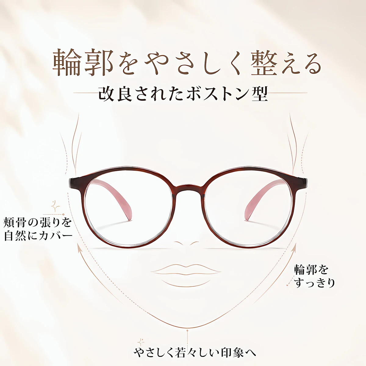 [Red]超軽量ブルーライトカット若見え老眼鏡 | Boston BlueGuard | Eterlens 商品画像 4