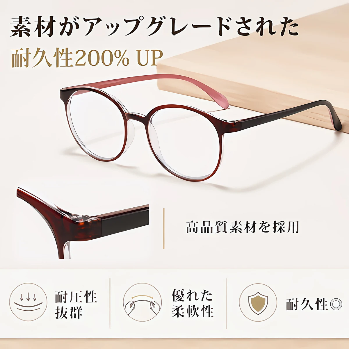 [Copy]超軽量ブルーライトカット若見え老眼鏡 | Boston BlueGuard | Eterlens
