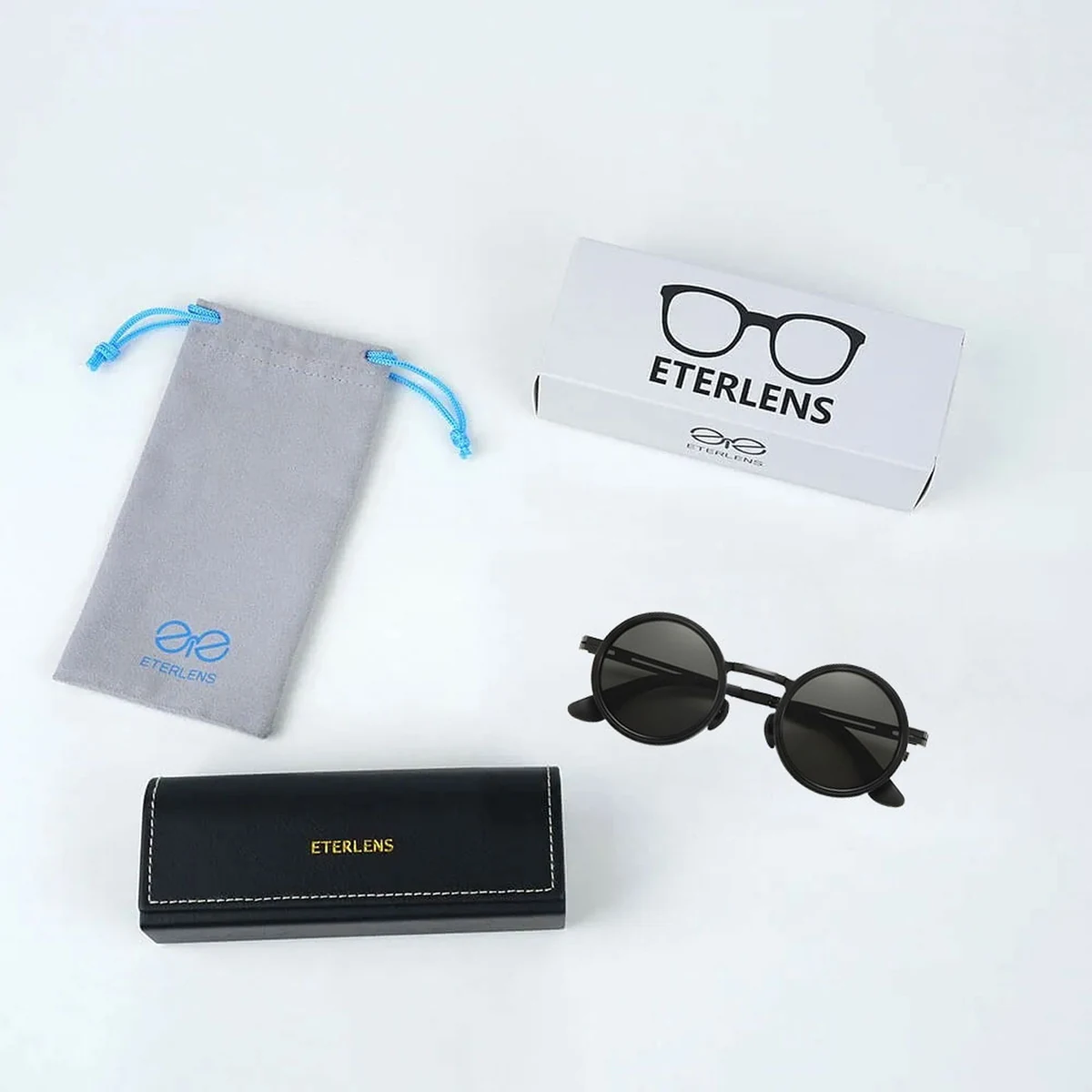 【光の透過率を自在に調整できるサングラス】Eterlens｜回転式ND偏光サングラス｜カメラNDフィルター発想｜三段折りたたみ・ポケット収納｜運転・登山・旅行・日常に対応｜折りたたみ偏光サングラス
