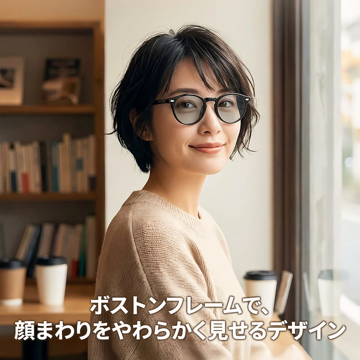 【昼夜兼用・自動変色】Eterlens | 高精細偏光レンズ| インテリジェント感光 | 360°UVカット | 運転・旅行・日常、素顔でも自信が持てる | 変色サングラス