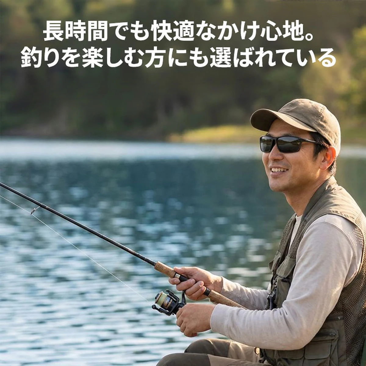 【幅広設計・ストレスフリー】Eterlens |  9層複合TAC偏光 | 締め付けない | 大顔の方でも一日中快適、疲れ知らず | 偏光サングラス