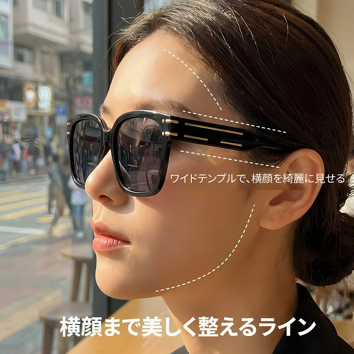 【小顔効果・新レトロ主義】Eterlens | 重厚感TRフレーム【Retro-Icon】| 高精細偏光レンズ | 疲れを隠す | 一瞬でモデルのようなオーラを放つ | 偏光サングラス・男女兼用