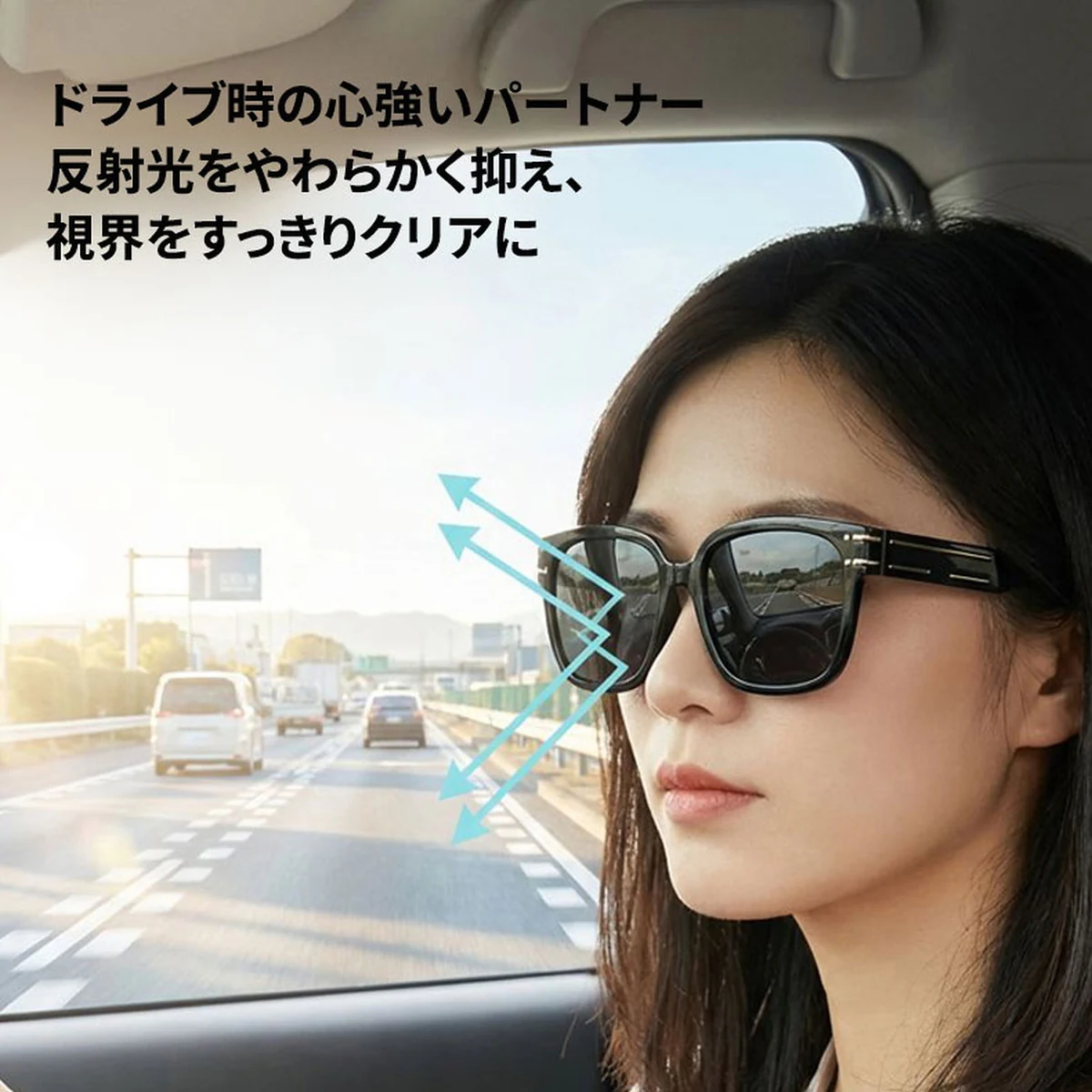 【小顔効果・新レトロ主義】Eterlens | 重厚感TRフレーム【Retro-Icon】| 高精細偏光レンズ | 疲れを隠す | 一瞬でモデルのようなオーラを放つ | 偏光サングラス・男女兼用